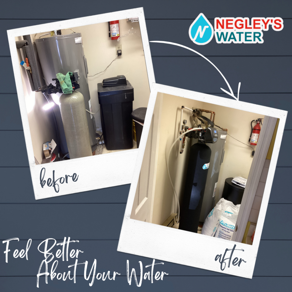 Water Softener System Before and After 