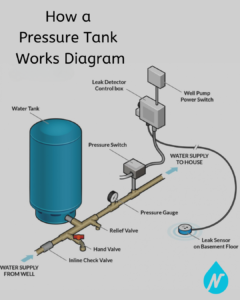 How a pressure tank works diagram